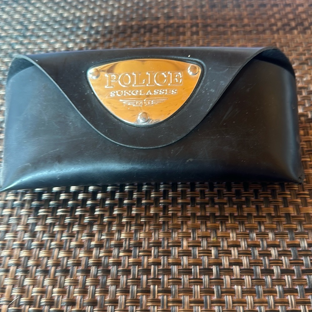 Black Police sunglasses Case